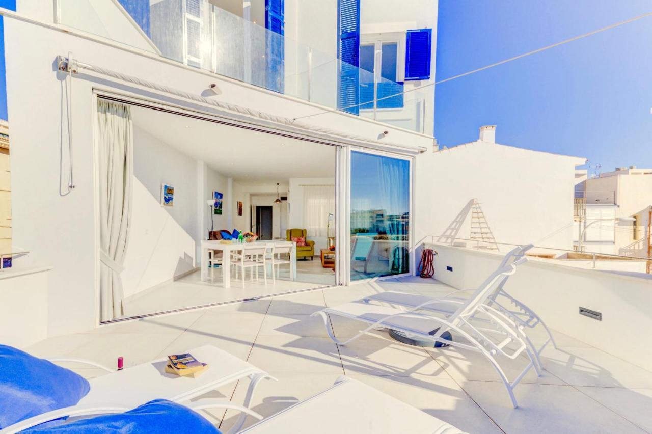 Beachfront Apartment Migjorn Cel By Sealand Villas 科洛尼亚圣霍尔迪 外观 照片