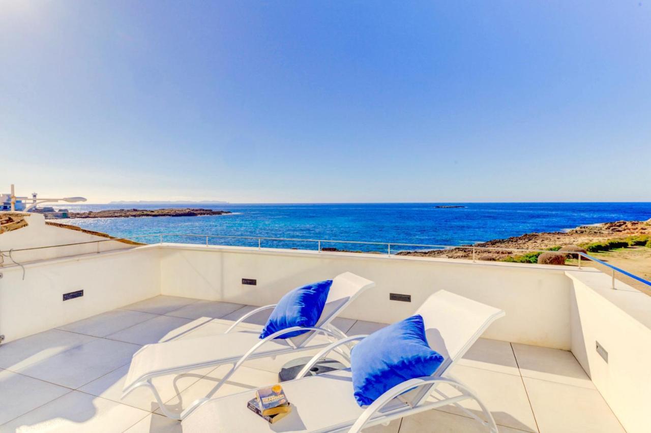 Beachfront Apartment Migjorn Cel By Sealand Villas 科洛尼亚圣霍尔迪 外观 照片
